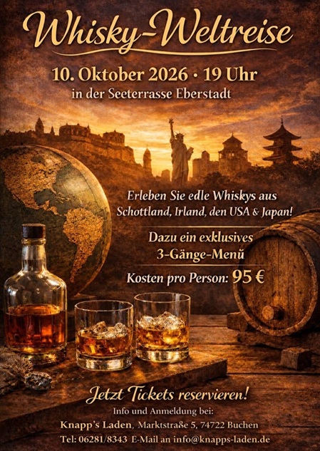 Whisky Weltreise 10. Oktober